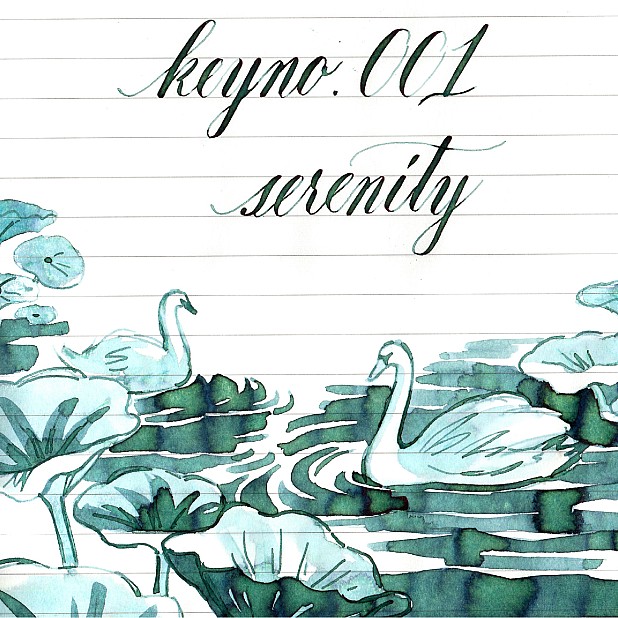 Keyno Stay.tionery Key no.001 Serenity 25ml Inktpot