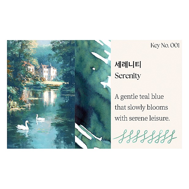 Keyno Stay.tionery Key no.001 Serenity 25ml Inktpot