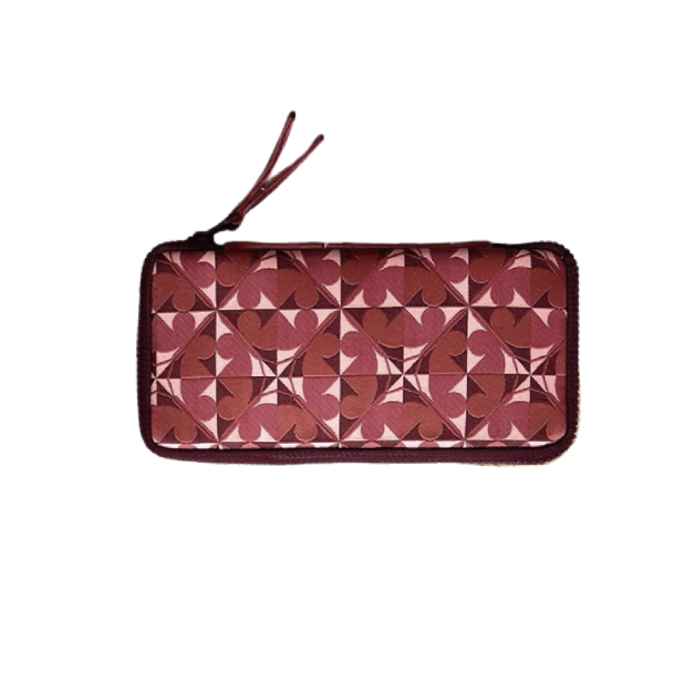Kyoku Haku Archeology Red Zippered Pen Pouch (Triple)
