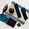 Kyoku Haku Classic Dark Blue Pen Pouch (Fourfold)