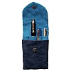 Kyoku Haku Classic Dark Blue Pen Pouch (Fourfold)