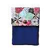 Kyoku Haku Dahlia Pink Cotton Flap Pen Pouch (Fourfold)