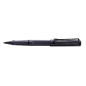 Lamy Safari Steel Black Ink Cartridge Rollerball