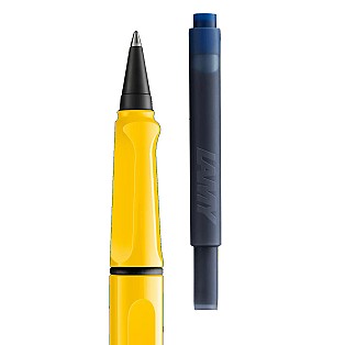 Lamy Safari Yellow Ink Cartridge Rollerball