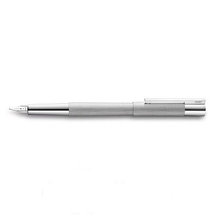 Lamy Scala Brushed Steel Caneta de Tinta Permanente