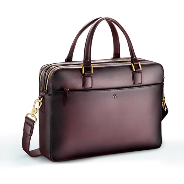 Lapis Bard Chester Leather Burgundy Walizka