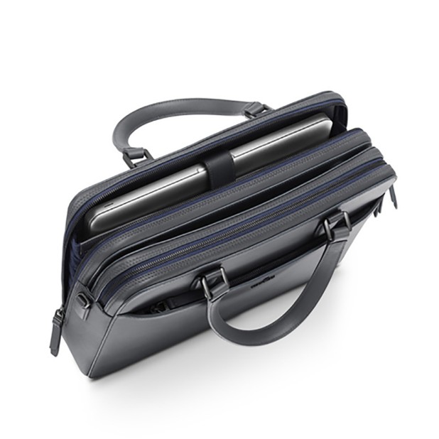 Lapis Bard Chester Leather Graphite Portfölj