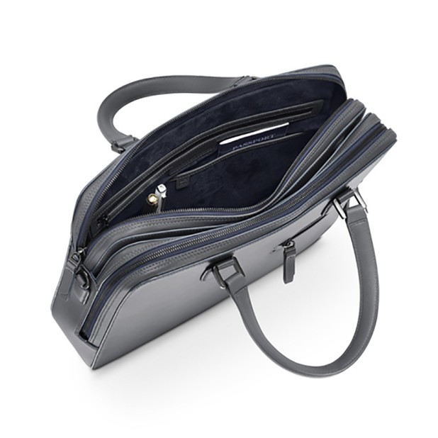 Lapis Bard Chester Leather Graphite Portfölj