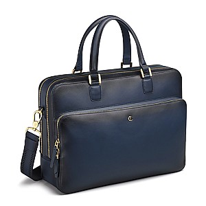 Lapis Bard Ducorium Dorchester Leather Blue Maletín
