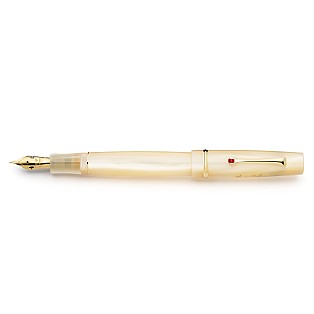 Leonardo Cavalluccio Rosso Panta Rei Ivory Mother-of-Pearl GT Reservoarpenna
