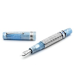 Leonardo Israel 75 Years Version 1K Rhodium Plated Fountain pen