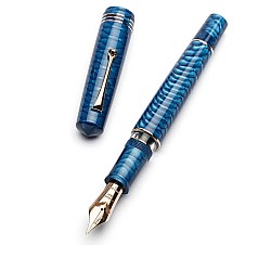 Leonardo Momento Zero Grande 2.0 Juma Dragon Skin Blue RGT Fountain pen
