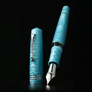 Leonardo Momento Zero Grande 2.0 Juma Dragon Skin Teal ST Fountain pen