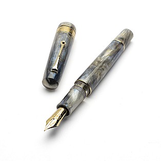 Leonardo Momento Zero Grande 2.0 The Power of Flower Orchidea Blue GT Fountain pen - #8 Fine
