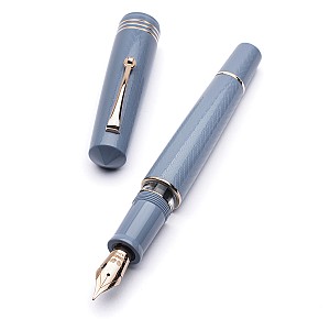Leonardo Momento Zero Grande 2.0 The Art of Guilloché Indigo RGT Stylo Plume