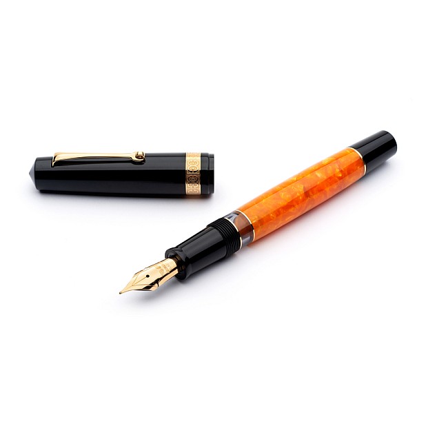 Leonardo Momento Magico DNA Black/Orange GT Stylo Plume