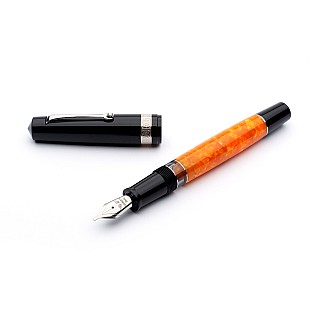 Leonardo Momento Magico DNA Black/Orange ST Fountain pen