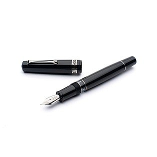Leonardo Momento Magico Glossy Black Anima Nera ST Plumo Estilográfica