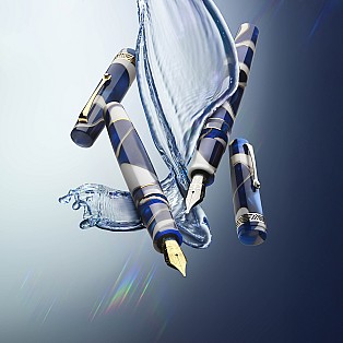 Leonardo Momento Magico Onda Blue GT Plumo Estilográfica Leonardo Momento Magico Onda Blue GT Plumo Estilográfica