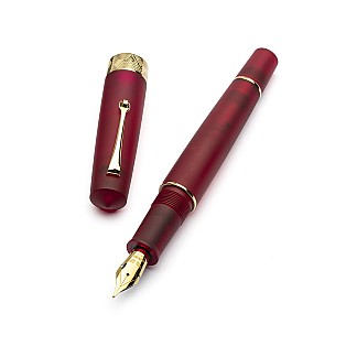 Leonardo Momento Zero Grande Pura Frosted Red GT Fountain pen