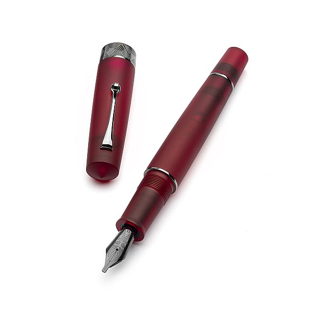 Leonardo Momento Zero Grande Pura Frosted Red RT Fountain pen