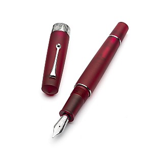 Leonardo Momento Zero Grande Pura Frosted Red ST Fountain pen