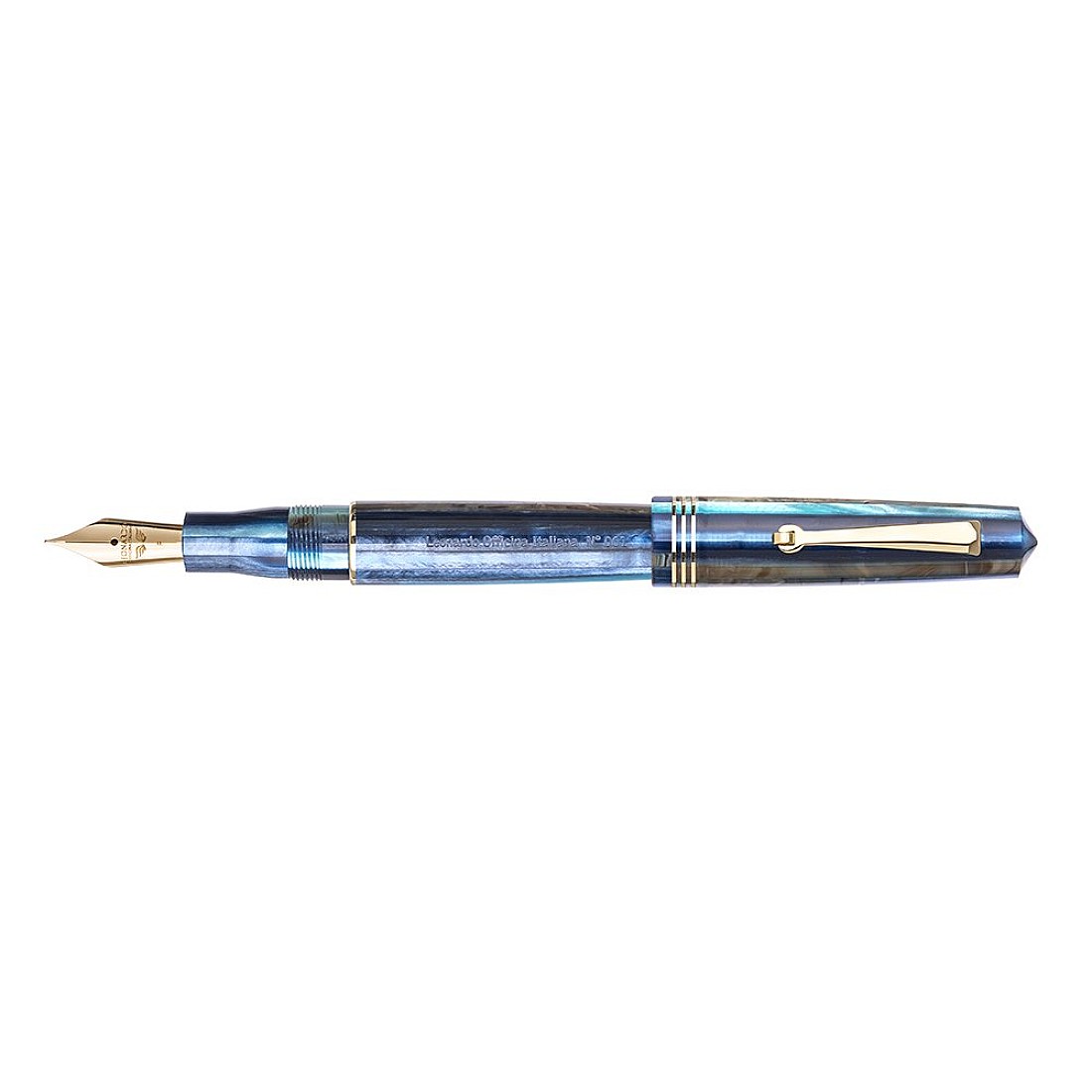 Fine Point NEW Leonardo Messenger Fountain Pen in Water Blue Limited Edition 