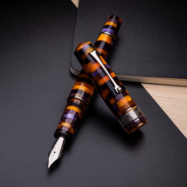 Leonardo Momento Zero Grande Mosaico Anemone ST Fountain pen