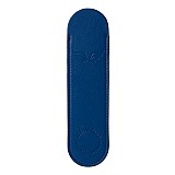 Leonardo Italian Leather Pen Sleeve Bright Blue Pen Pouch (Single)