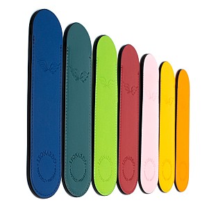 Leonardo Italiaans Lederen Pen Sleeve Geel Penetui (1-delig)