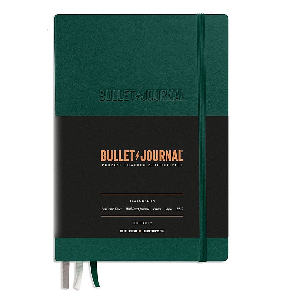 Leuchtturm1917 Bullet Journal Edition 2 Green Notebook Medium A5