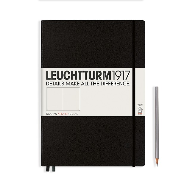 Leuchtturm1917 Notebook Master Slim A4+ Black