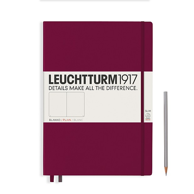 Leuchtturm1917 Notebook Master Slim A4+ Port Red
