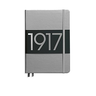 Leuchtturm1917 100th Anniversary Metallic Limited Edition Silver Notebook Medium A5