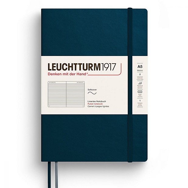 Leuchtturm1917 Softcover Notebook Medium A5 Deep Sea