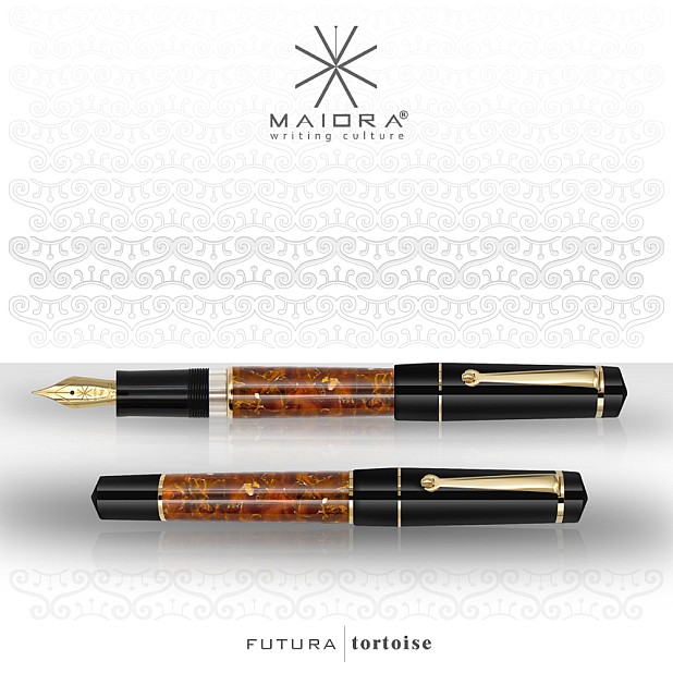 Maiora Futura Tortoise Plumo Estilográfica