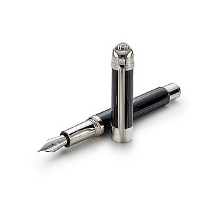 Maybach The Peak I Lustrous Midnight Black PT Fountain Pen