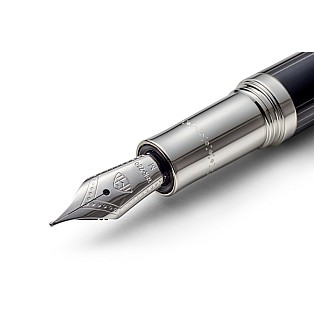 Maybach The Peak I Lustrous Midnight Black PT Fountain Pen