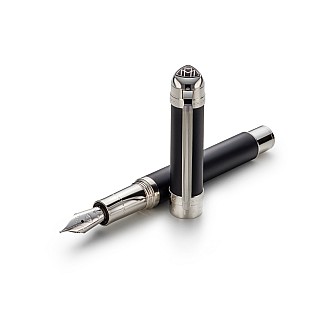 Maybach The Peak I Volcanic Black PT Fountain Pen