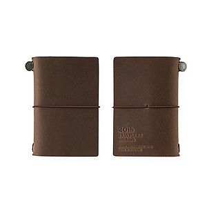 Traveler's Company 20th Anniversary Card Size Brown Notebook Set