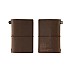 Traveler's Company 20th Anniversary Card Size Brown Notebook Set