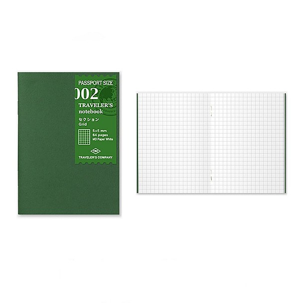 Traveler's Company Refill Passport 002 Grid Notebook