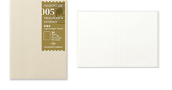 TRAVELER'S notebook 005 Lightweight Paper Notebook | Passport Size