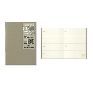 Traveler's Company Refill Passport 007 Free Diary Weekly Notebook