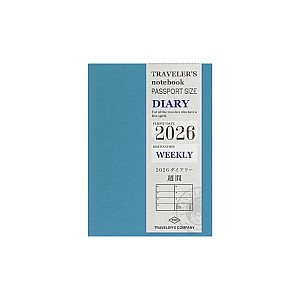 Traveler's Company Refill Passport 2026 Diary Weekly Notebook
