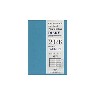 Traveler's Company Refill Passport 2026 Diary Weekly Notebook