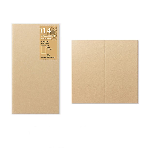 Traveler's Company Refill Regular 014 Kraft Paper Caderno de Notas