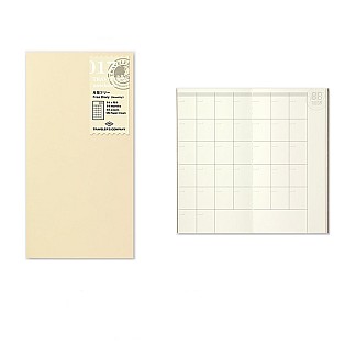 Traveler's Company Refill Regular 017 Free Diary Month Notebook
