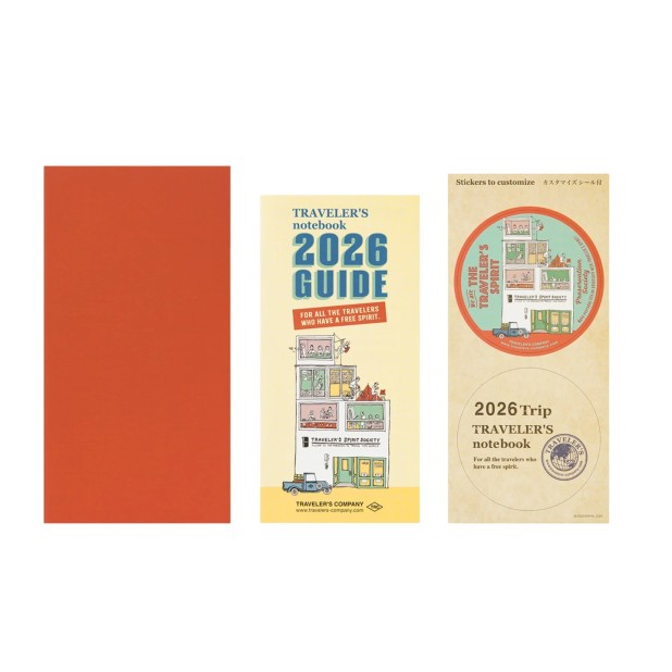 Traveler's Company Refill Regular 2026 Diary Monthly Notebook