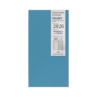 Traveler's Company Refill Regular 2026 Diary Weekly + Memo Notebook